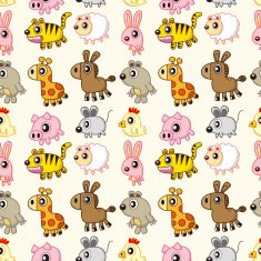 seamless animal pattern N13