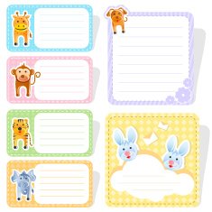 Cute Animal Label