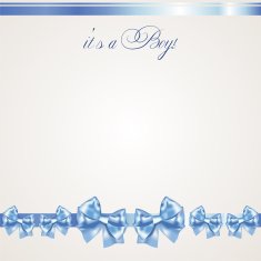 Baby boy announcement card N61 free image download