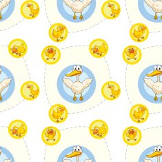 Seamless pattern with kid's theme