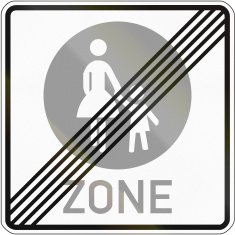 End Of Pedestrian Zone