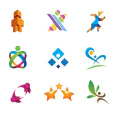 Social community people in motion logo template