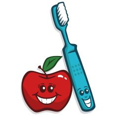 Apple and Toothbrush N2
