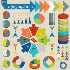 Infographics Elements Set For Business - vector