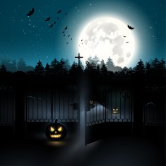 Scary graveyard in the woods N2