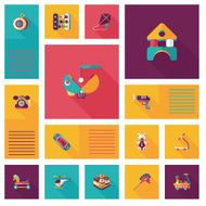 kid toys flat app ui background eps10 N55