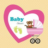 Baby shower design N378