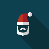 Santa Claus flat icon with long shadow eps10 N94
