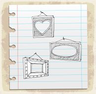hand drawn picture frames N5