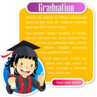 Teenage girl graduate notice N4