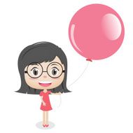 Girl with balloon N7