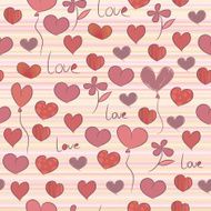 Seamless pattern with hearts N6