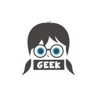 geek girl cartoon N18
