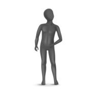 Vector Child Mannequin Isolated on White Background N4