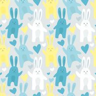 Pattern with funny rabbits N2