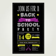 Invitation Back to school party N4