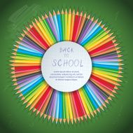 Back to school background with pencils