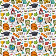 Sticker school pattern N2