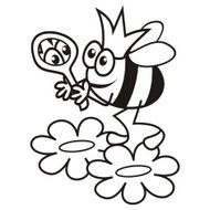 Bee Queen coloring book