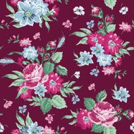 Vintage Floral Background - seamless pattern N6
