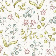 Beautiful seamless pattern with Forget-me not and jasmine flowers