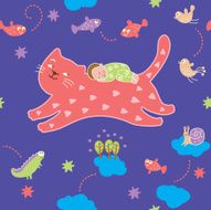 Seamless pattern - lullaby