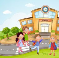 Group of school children N7