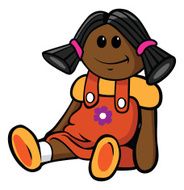black doll