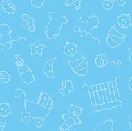 Baby Boy Background Pattern