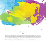 Vector watercolor template N97