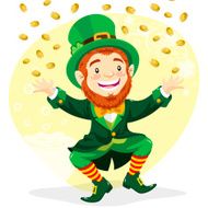 Leprechaun with Gold Coins