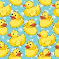 Pattern with yellow ducks N6