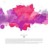 Vector watercolor template N98