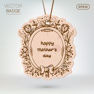 Vintage styled frame with text for Mother&#039;s day N6