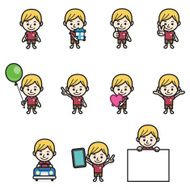 Boy character various poses N5