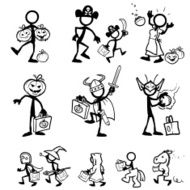 Stick Figure Halloween