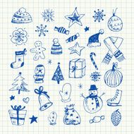 Christmas doodles set N3