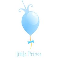 Balloon with a gold crown Background Little Prince