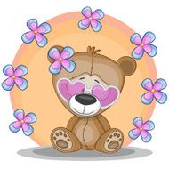 Bear With Flowers N15