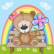 Bear With Flowers N16