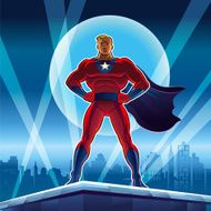 Super hero Vector illustration on a background