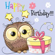 Owl with gift N2