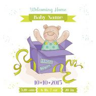 Bear in a Box - Baby Shower or Arrival Card