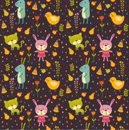 Seamless happy birthday baby background N4