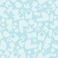 Boy baby shower seamless pattern