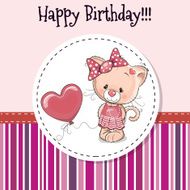 Cat with balloon N5