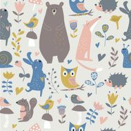 seamlessnavyforestanimals