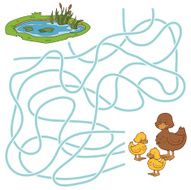 Maze game (duck and pond)