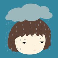 Why does it always rain on me vector
