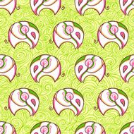 White elephant pattern background